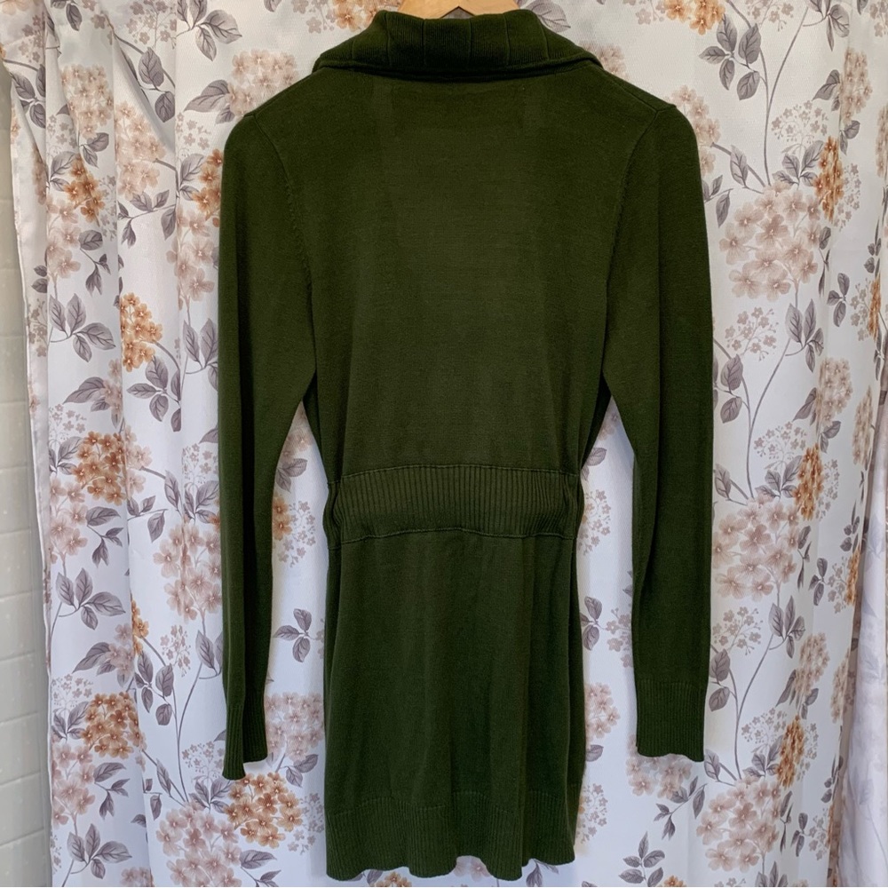Anthropologie Knitted Dove Emerald Green Cardigan Sweater - Picture 6 of 13